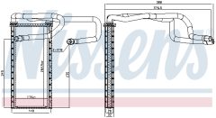 NISSENS 707310 — Радиатор печки