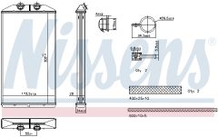 NISSENS 707314 — Радиатор печки