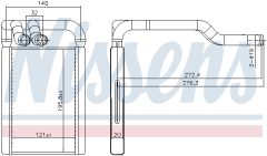 NISSENS 707324 — Радиатор печки