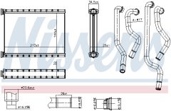 NISSENS 707372 — Radiator încălzire habitaclu