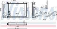 NISSENS 707410 — Радиатор печки
