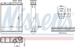 NISSENS 707418 — Radiator încălzire habitaclu