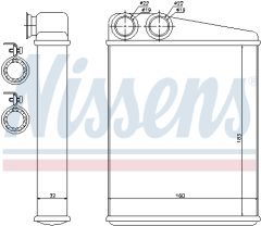 NISSENS 70807 — Radiator încălzire habitaclu