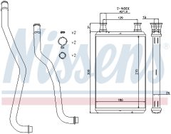NISSENS 70979 — Радиатор печки