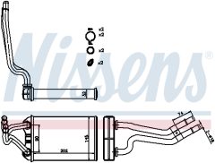 NISSENS 70980 — Радиатор печки
