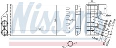 NISSENS 71157 — Radiator încălzire habitaclu