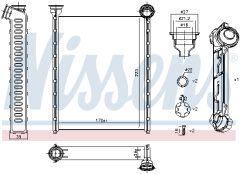 NISSENS 71162 — Radiator încălzire habitaclu