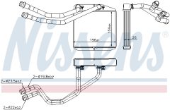 NISSENS 71163 — Радиатор печки