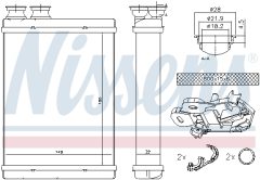 NISSENS 71167 — Radiator încălzire habitaclu