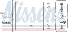 NISSENS 71439 — Radiator încălzire habitaclu