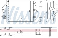 NISSENS 71453 — Радиатор печки