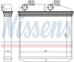 NISSENS 71456 — Радиатор печки