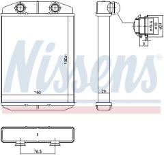 NISSENS 71458 — Радиатор печки