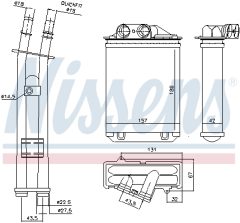 NISSENS 71459 — Radiator încălzire habitaclu