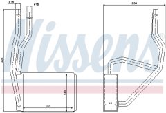 NISSENS 71765 — Радиатор печки