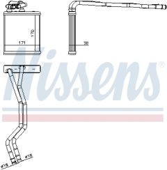 NISSENS 71771 — Радиатор печки
