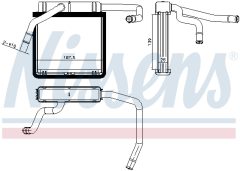 NISSENS 71775 — Radiator încălzire habitaclu