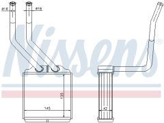 NISSENS 71776 — Radiator încălzire habitaclu