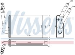 NISSENS 71778 — Radiator încălzire habitaclu