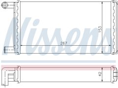 NISSENS 72004 — Radiator încălzire habitaclu