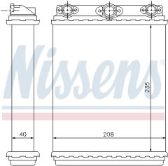 NISSENS 72016 — Радиатор печки