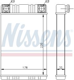 NISSENS 72028 — Радиатор печки