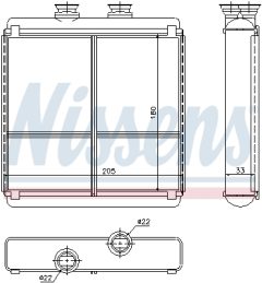 NISSENS 72042 — Радиатор печки