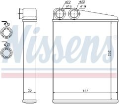 NISSENS 72046 — Radiator încălzire habitaclu