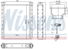 NISSENS 72065 — Радиатор печки
