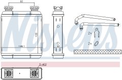 NISSENS 72072 — Радиатор печки