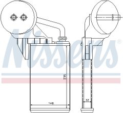 NISSENS 72207 — Радиатор печки