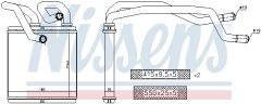 NISSENS 72216 — Radiator încălzire habitaclu