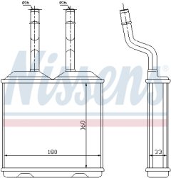 NISSENS 72634 — Radiator încălzire habitaclu