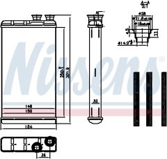 NISSENS 727210 — Радиатор печки