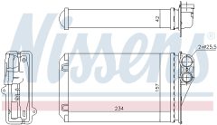 NISSENS 72946 — Radiator încălzire habitaclu