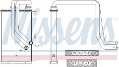 NISSENS 72956 — Радиатор печки