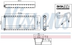 NISSENS 73002 — Радиатор печки