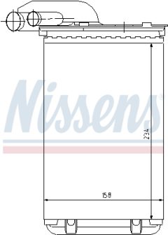 NISSENS 73252 — Радиатор печки