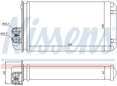 NISSENS 73255 — Радиатор печки