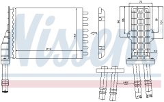 NISSENS 73258 — Радиатор печки