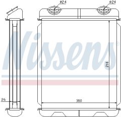 NISSENS 73341 — Радиатор печки