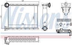 NISSENS 73345 — Радиатор печки