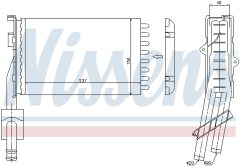 NISSENS 73352 — Radiator încălzire habitaclu