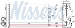 NISSENS 73362 — Radiator încălzire habitaclu