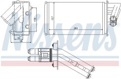 NISSENS 73368 — Радиатор печки