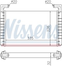 NISSENS 73371 — Радиатор печки