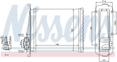 NISSENS 73640 — Радиатор печки