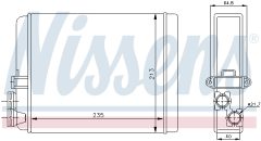 NISSENS 73641 — Радиатор печки