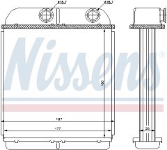 NISSENS 73644 — Радиатор печки
