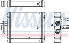 NISSENS 73654 — Радиатор печки